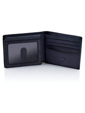 Leather Bifold Wallet for Men With ID Window and RFID Blocking